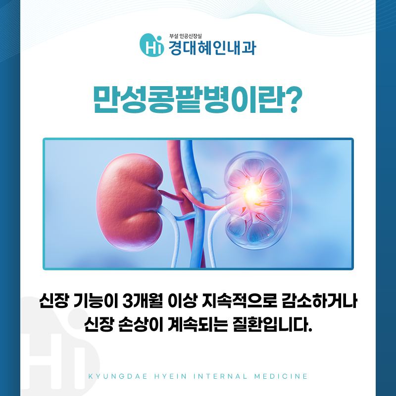 대구 신장내과 만성콩팥병 크레아티닌 eGFR 단백뇨 안내 이미지